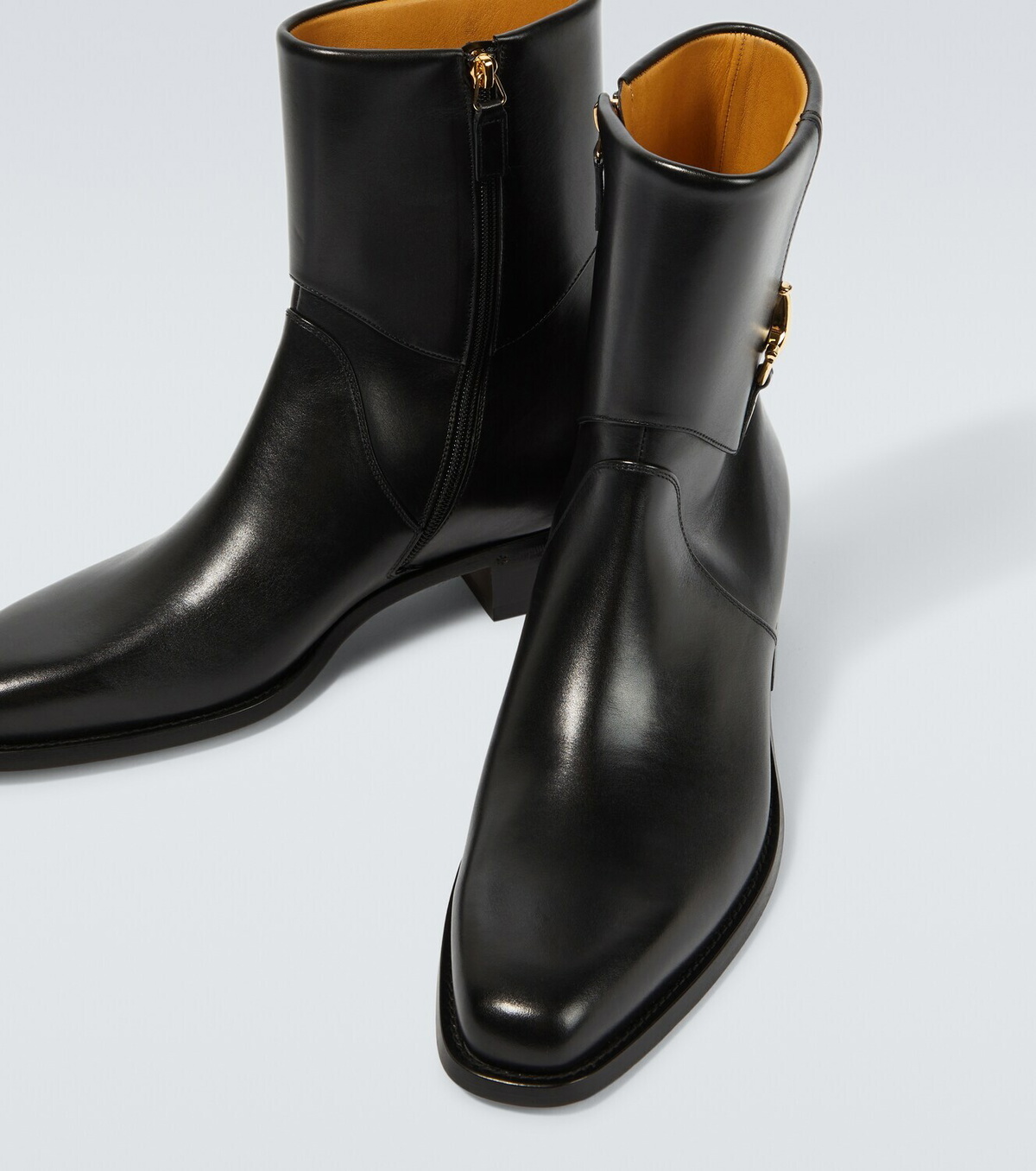 Gucci Horsebit leather ankle boots