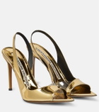 Alexandre Vauthier Metallic leather sandals