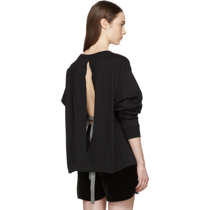 Facetasm Black Long Sleeve Underwire T-Shirt