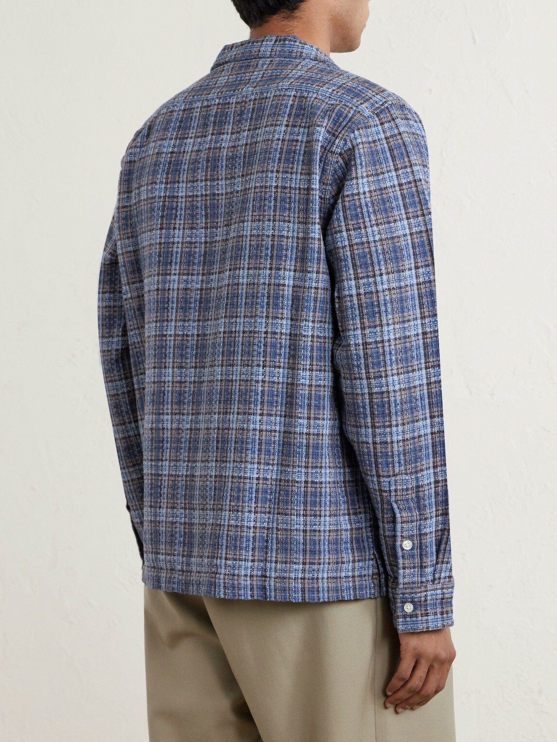 3sixteen - Checked Cotton-Flannel Shirt - Blue