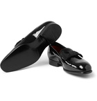 TOM FORD - Bow-Trimmed Patent-Leather Loafers - Men - Black