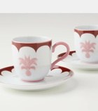Aquazzura Casa Jaipur set of 2 espresso cups and saucers