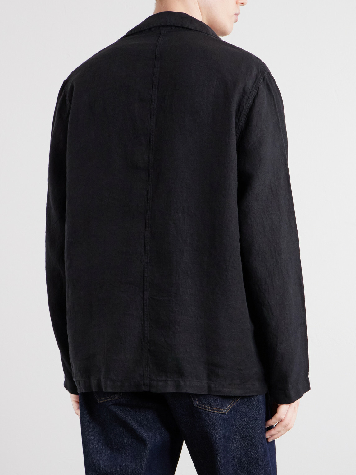 Corridor - Linen Blazer - Black