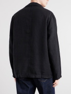 Corridor - Linen Blazer - Black