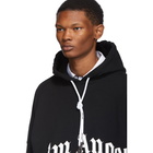 Palm Angels Black Thinking Skull Hoodie