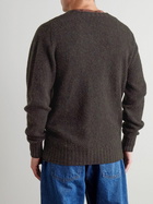 Sunspel - Shetland Wool Sweater - Brown