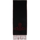 Vivienne Westwood Black & Red Double Face Scarf