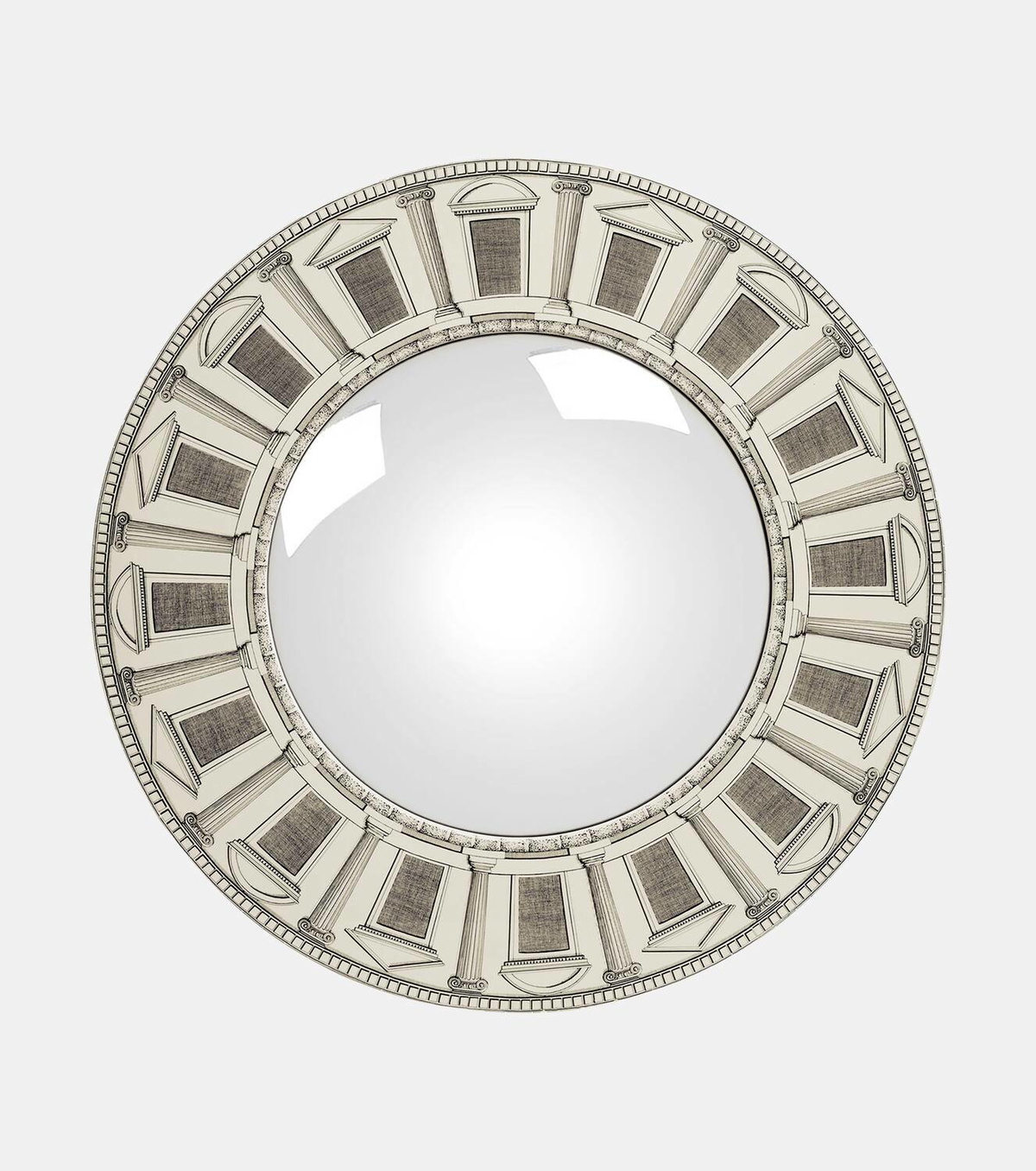 Fornasetti Architettura convex wall mirror