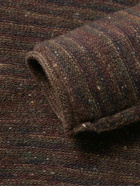 Inis Meáin - Striped Donegal Merino Wool and Cashmere-Blend Sweater - Brown