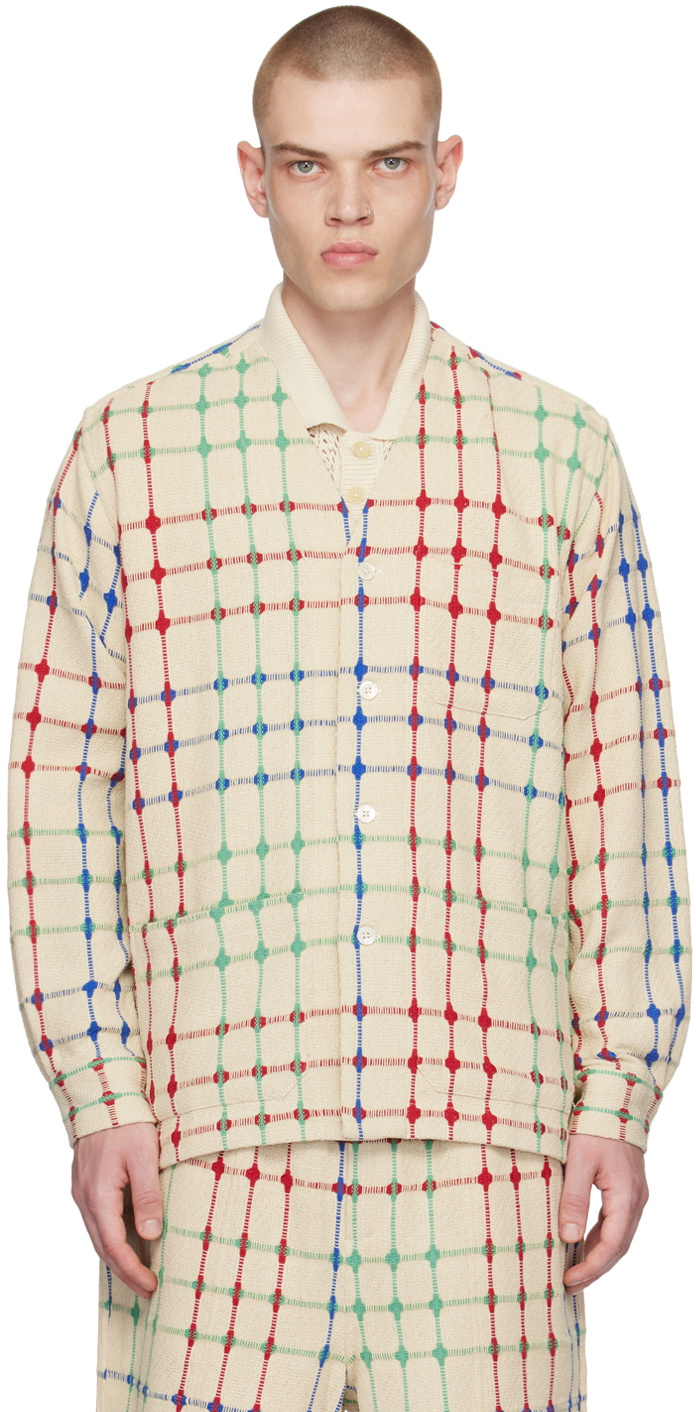 Bode Talsi Checkerboard-Pattern Sweater