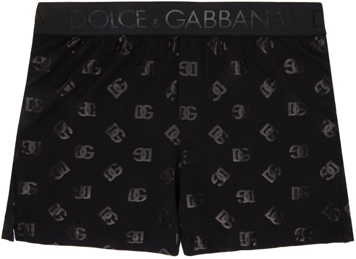 Photo: Dolce & Gabbana Black Printed Boxers
