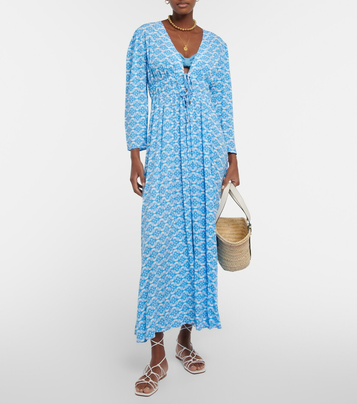 Melissa Odabash Farrah printed kaftan Melissa Odabash