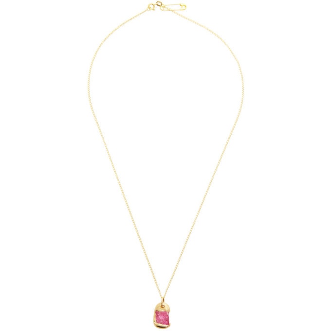 Photo: Bleue Burnham Gold and Pink The Rose Pendant Necklace