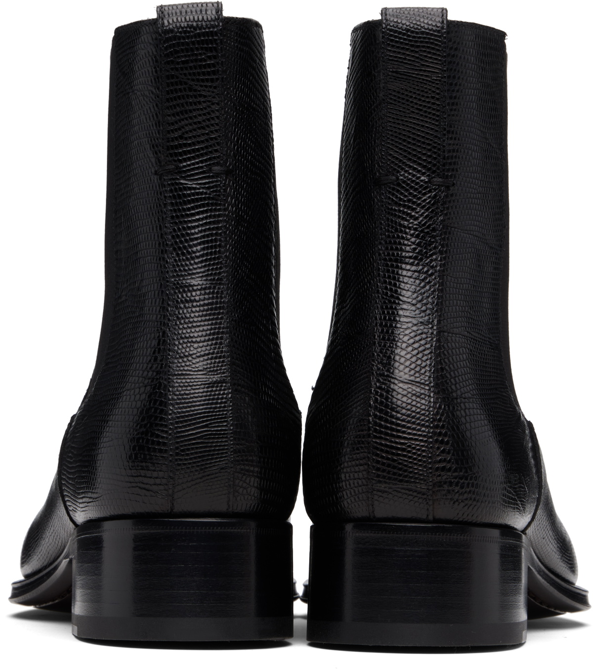 TOM FORD Black Printed Tejus Chelsea Boots