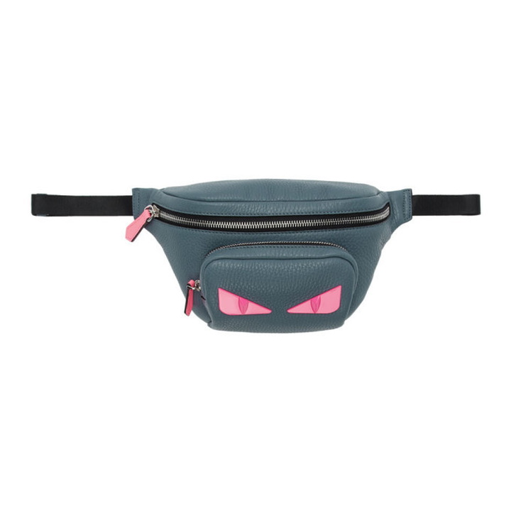 Photo: Fendi Grey and Pink Bag Bugs Belt Bag