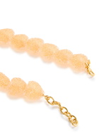 Crystal Haze Jelly Heart 18kt Gold-plated Necklace - Orange - One Size