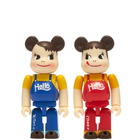 Medicom Peko-Chan & Poko-Chan Hello Version Be@rbrick - 2 Pack