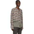 Greg Lauren Multicolor 50/50 Boxy Shirt