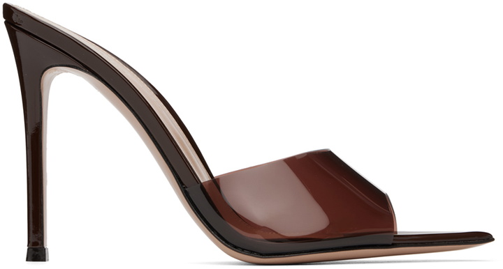 Photo: Gianvito Rossi Brown Elle Heeled Sandals