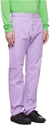 Versace Purple Workwear Trousers