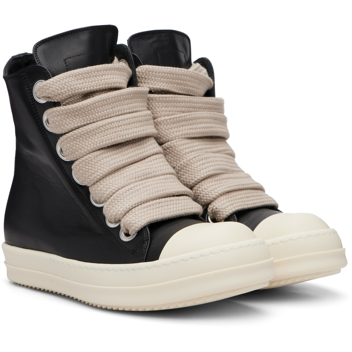 Rick Owens Black Tower Jumbolace Sneaks Sneakers