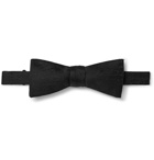 Berluti - Scritto Pre-Tied Silk-Jacquard Bow Tie - Black