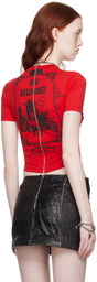 Dilara Findikoglu Red Cone Bra T-Shirt
