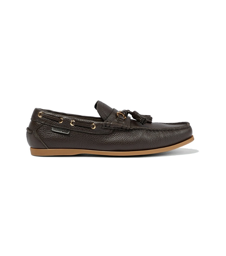 Photo: Tom Ford - Large Grain Robin leather loafers