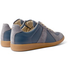 MAISON MARGIELA - Replica Leather and Suede Sneakers - Blue