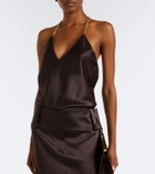 Sportmax Satin halterneck top