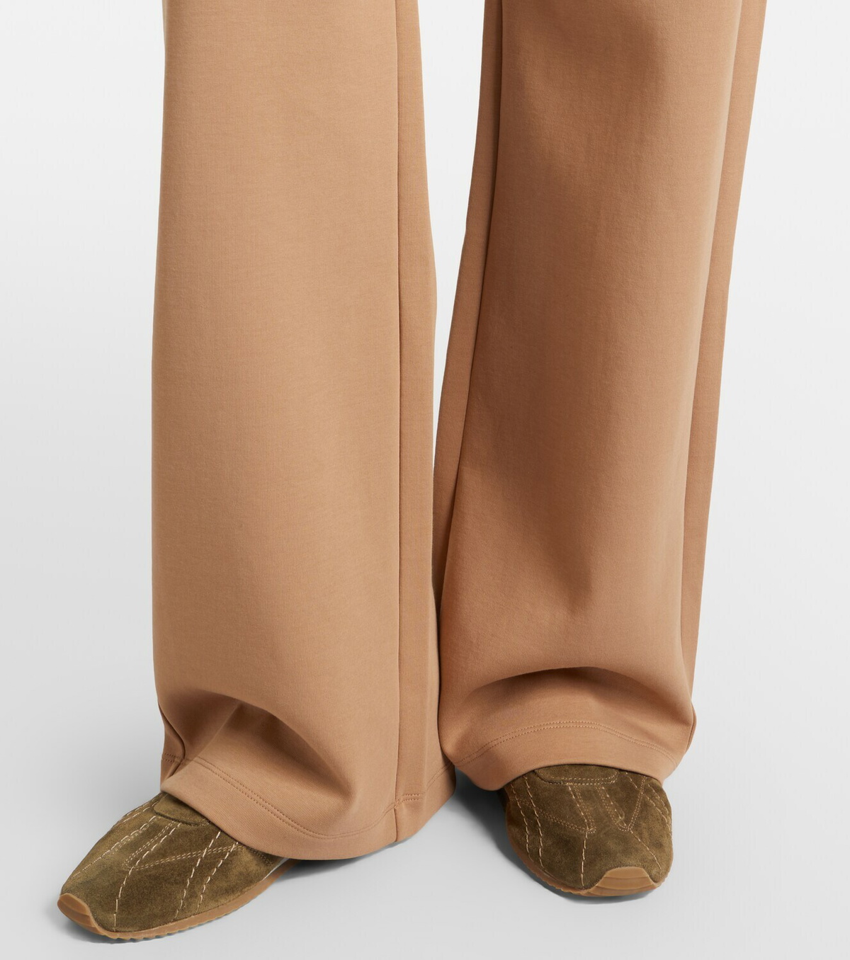'S Max Mara Cotton-blend jersey wide-leg sweatpants