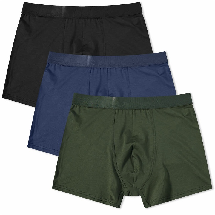 Photo: CDLP Men's Boxer Brief - 3 Pack in Black/Army Green/Navy Blue