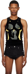 Mowalola Black Printed Tank Top