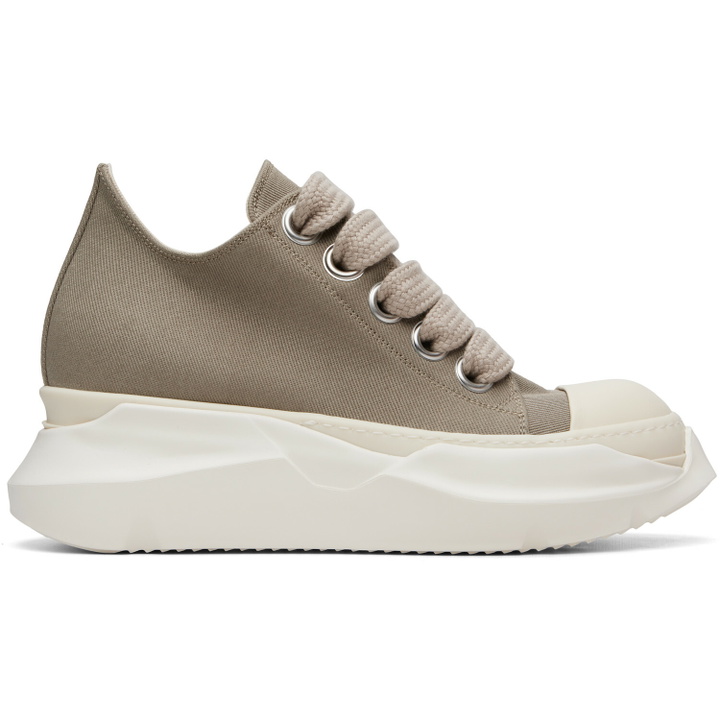 Photo: Rick Owens DRKSHDW Taupe Tower Jumbolace Abstract Low Sneaks Sneakers