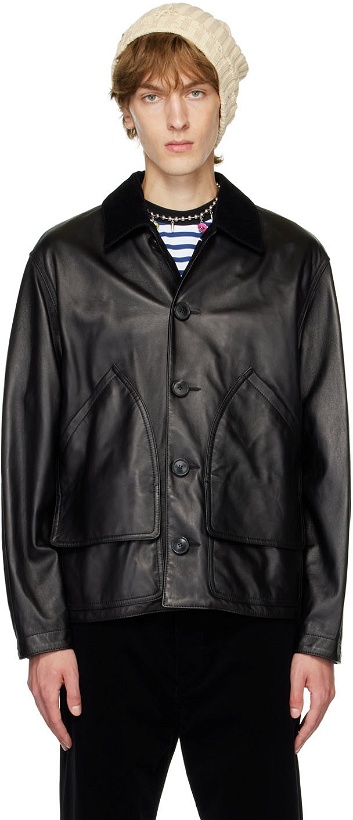 Photo: Marni Black Leather Jacket