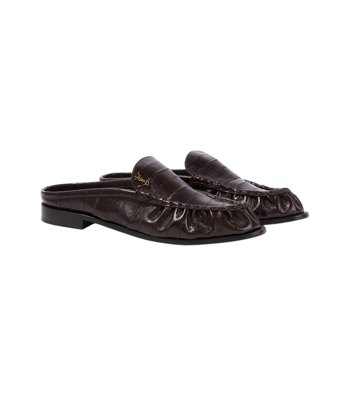 Photo: Saint Laurent Le Loafer eel leather mules