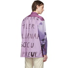 Paul Smith Purple Pauls Photo Oversized Shirt