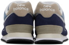 New Balance Navy 574 Sneakers