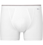 Schiesser - Lorenz Stretch Cotton and Modal-Blend Boxer Briefs - Men - White