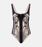 La DoubleJ Sunset printed swimsuit
