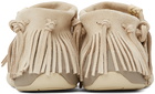 Visvim Beige Gila Shaman Coyote Moccasins