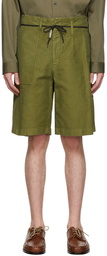 Marni Khaki Cotton Shorts