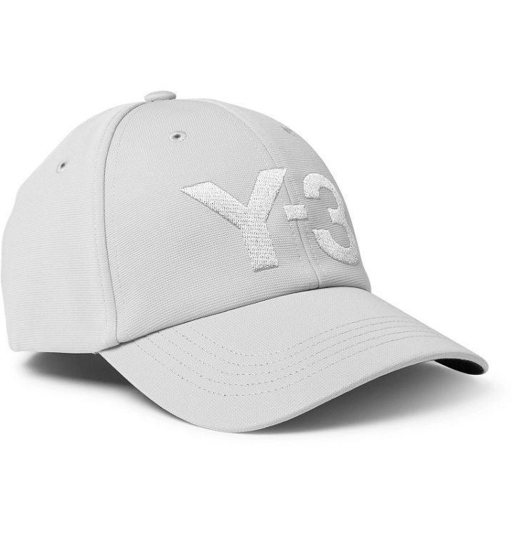 Photo: Y-3 - Logo-Embroidered Canvas Baseball Cap - Gray
