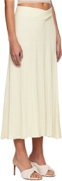 Anna Quan Off-White Celeste Midi Skirt
