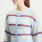 Samsøe Samsøe Women's Sahera Knitted Cardigan in Blue Multi Stripe