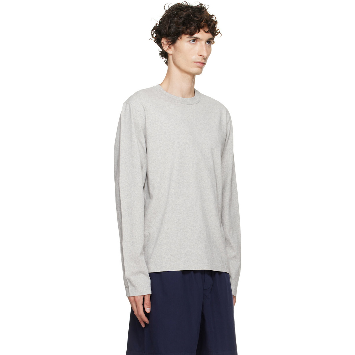 Tekla Gray Long-Sleeved T-shirt