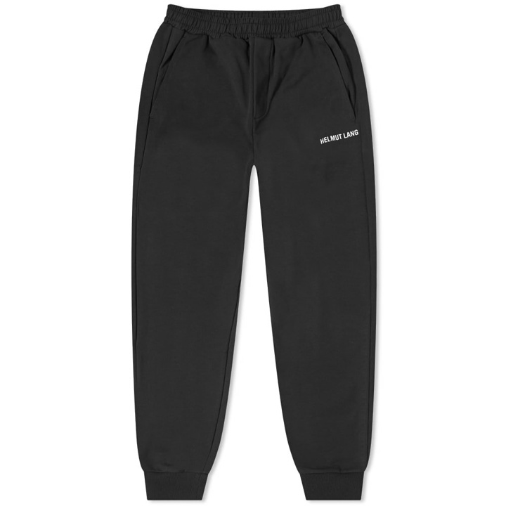 Photo: Helmut Lang Men's Core Logo Sweat Pant in Black