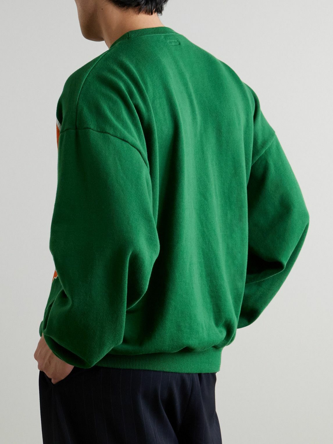KAPITAL - Printed Cotton-Jersey Sweatshirt