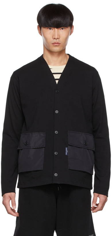 Photo: Comme des Garçons Homme Black Cotton Cardigan