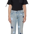 Stella McCartney Blue Stars Skinny Kick Flare Jeans